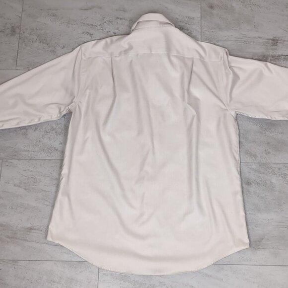 Joseph Abboud Non Iron Dress Shirt Cotton Long Sleeve Neutral Beige - Picture 10 of 12
